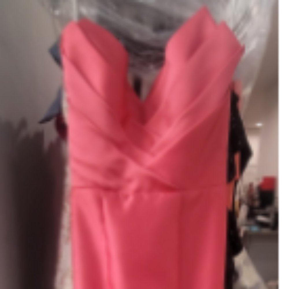 Nicole Bakti 6826 Pleated Strapless Ruffled Mermaid Prom Gown - Picture 5 of 7